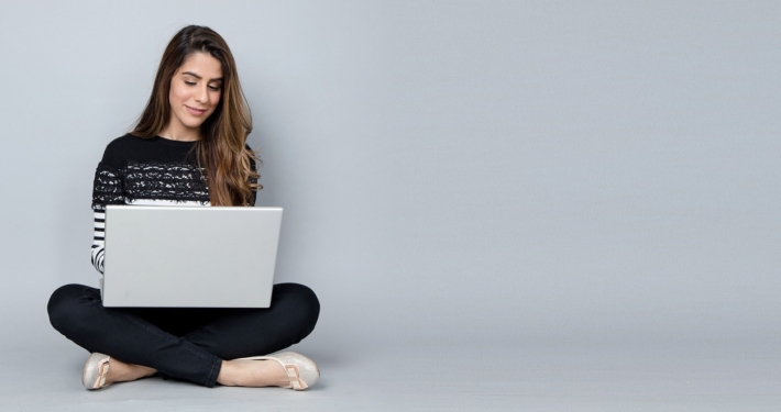 Frau Laptop
